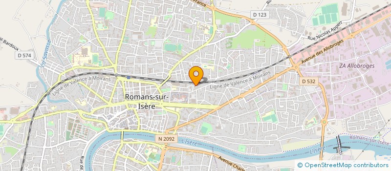 localisation de l'entreprise MADAME LAETITIA BARRIER  ROMANS-SUR-ISERE