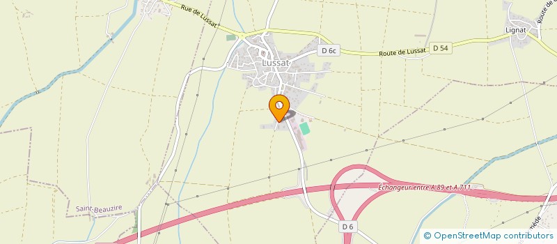 localisation de l'entreprise MADAME LAETITIA BARTHELAY  LUSSAT