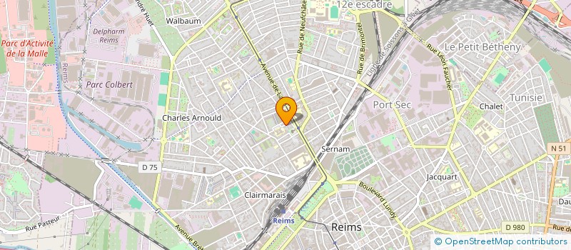 localisation de l'entreprise MADAME LAETITIA BARTHES  REIMS