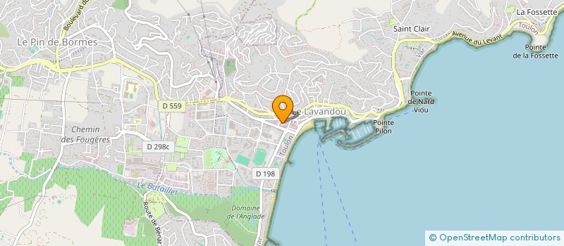 localisation de l'entreprise MADAME LAETITIA BATTY à LE LAVANDOU