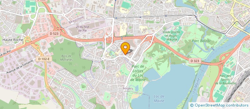 localisation de l'entreprise MADAME LAETITIA BAUMIER  ANGERS