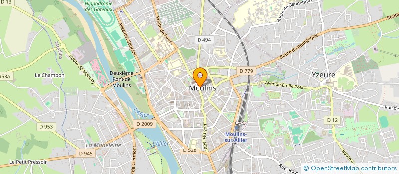localisation de l'entreprise MADAME LAETITIA BAYOT à MOULINS