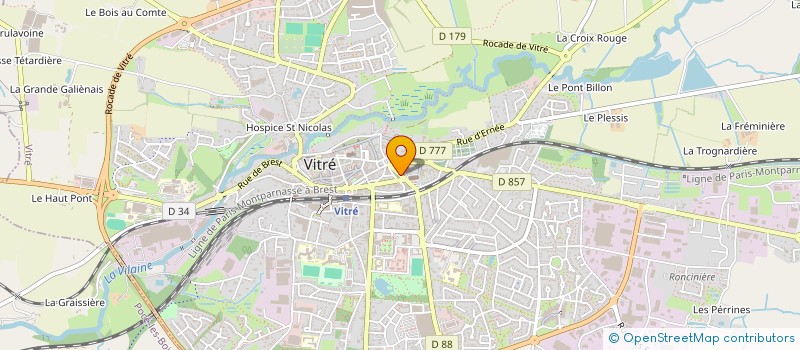 localisation de l'entreprise MADAME LAETITIA BEAUGENDRE  VITRE