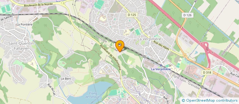 localisation de l'entreprise MADAME LAETITIA BEAUTOUR  LA VERPILLIERE