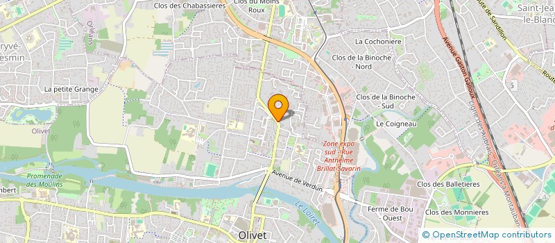 localisation de l'entreprise MADAME LAETITIA BEAUVILLIER à OLIVET