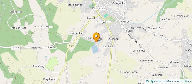 localisation de l'entreprise MADAME LAETITIA BECKER à PLOUEZEC