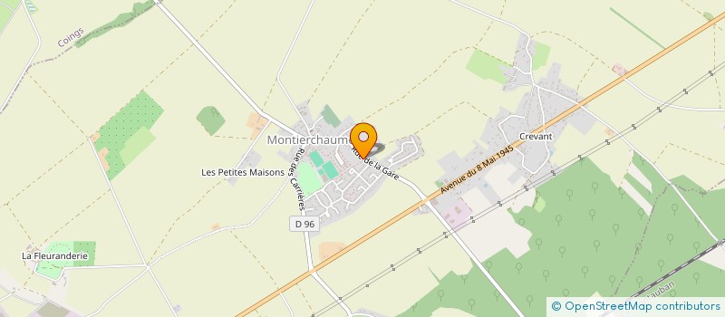 localisation de l'entreprise MADAME LAETITIA BEERNAERT à MONTIERCHAUME