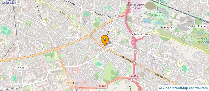 localisation de l'entreprise MADAME LAETITIA BELAIRE à ANGERS