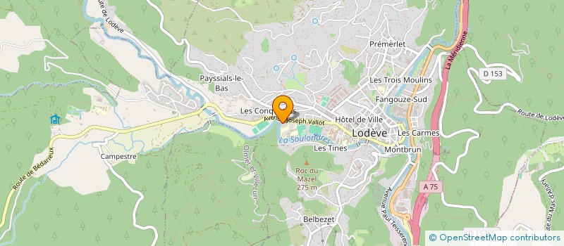 localisation de l'entreprise MADAME LAETITIA BELET  LODEVE