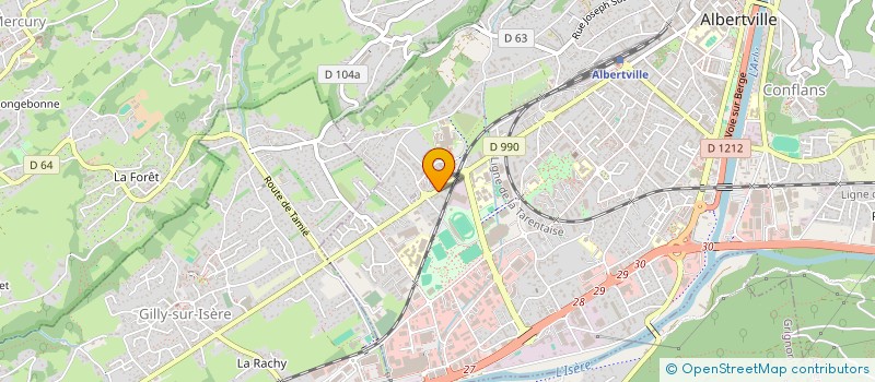 localisation de l'entreprise MADAME LAETITIA BELLANTI  ALBERTVILLE