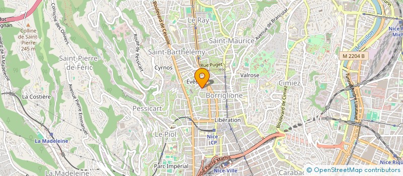 localisation de l'entreprise MADAME LAETITIA BELLISI à NICE
