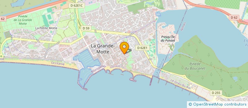 localisation de l'entreprise MADAME LAETITIA BELLIVIER à LA GRANDE-MOTTE