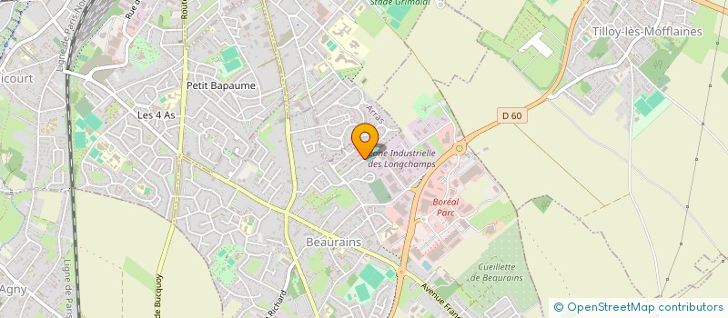 localisation de l'entreprise MADAME LAETITIA BELQUIN  BEAURAINS