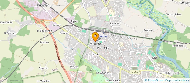 localisation de l'entreprise MADAME LAETITIA BEMELMANS à AURAY