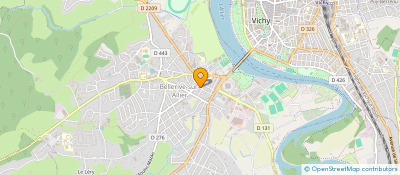 localisation de l'entreprise MADAME LAETITIA BENCHEREAU  BELLERIVE-SUR-ALLIER