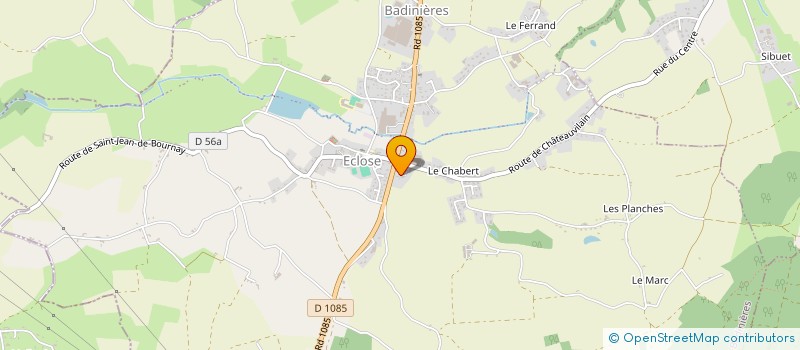 localisation de l'entreprise MADAME LAETITIA BENMEDJAHED  ECLOSE-BADINIERES