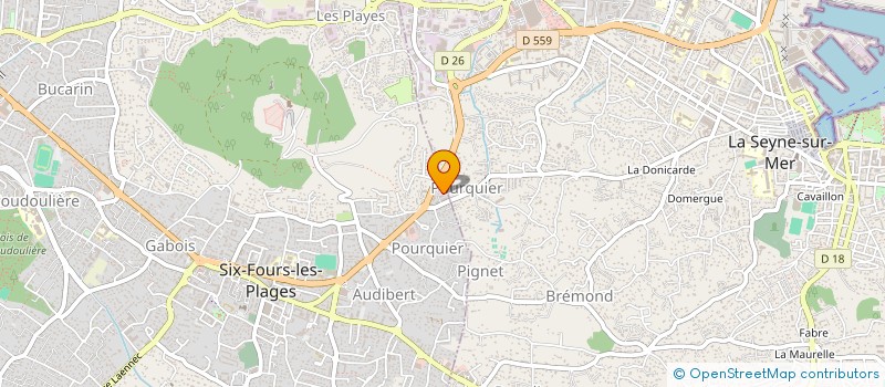 localisation de l'entreprise MADAME LAETITIA BENSAAD à SIX-FOURS-LES-PLAGES