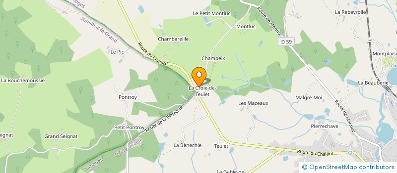 localisation de l'entreprise MADAME LAETITIA BERGEROO à ST YRIEIX LA PERCHE