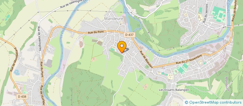 localisation de l'entreprise MADAME LAETITIA BERNARDES OLIVEIRA  MANDEURE