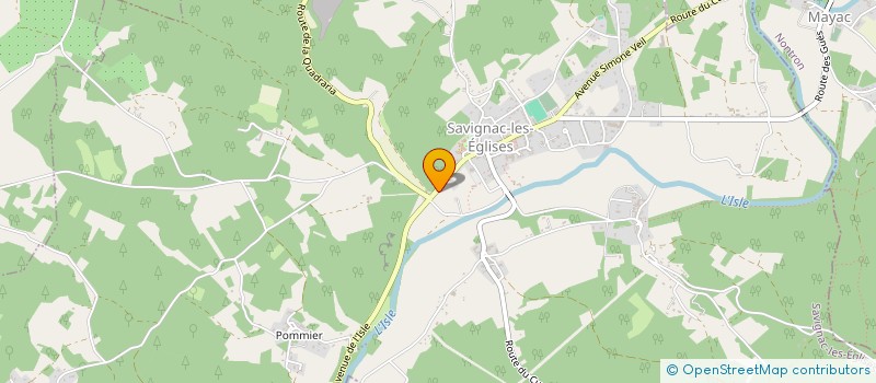 localisation de l'entreprise MADAME LAETITIA BERNATET  SAVIGNAC-LES-EGLISES