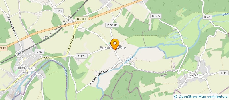 localisation de l'entreprise MADAME LAETITIA BERROIR  BREUX-SUR-AVRE