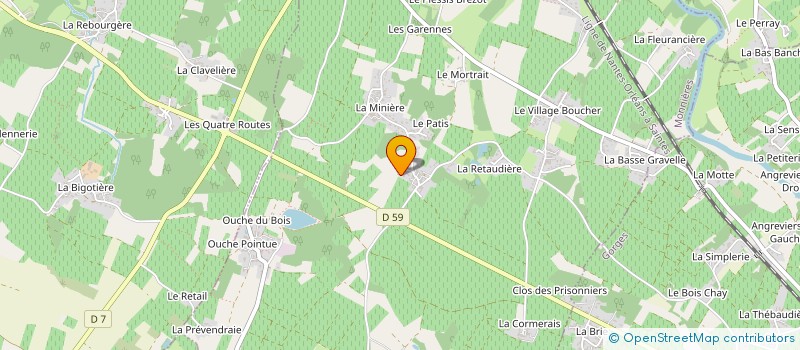 localisation de l'entreprise MADAME LAETITIA BERTIN à MONNIERES