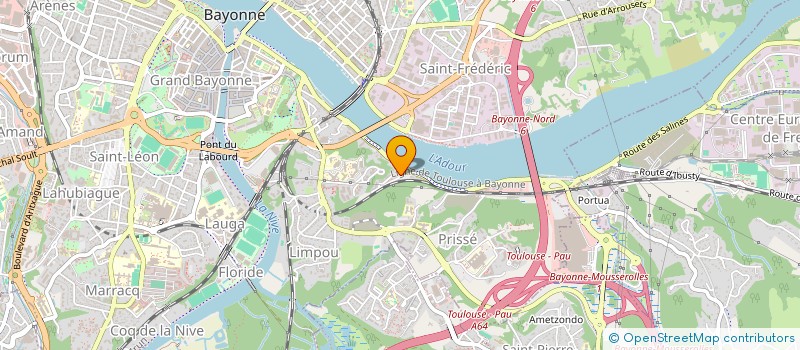 localisation de l'entreprise MADAME LAETITIA BERTOLETTI  BAYONNE