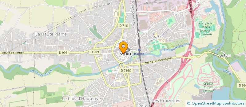 localisation de l'entreprise MADAME LAETITIA BEZJAK  ISSOIRE