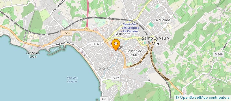 localisation de l'entreprise MADAME LAETITIA BICIACCI à SAINT-CYR-SUR-MER