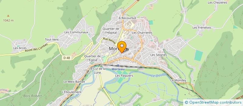 localisation de l'entreprise MADAME LAETITIA BIDEAUD à MORTEAU