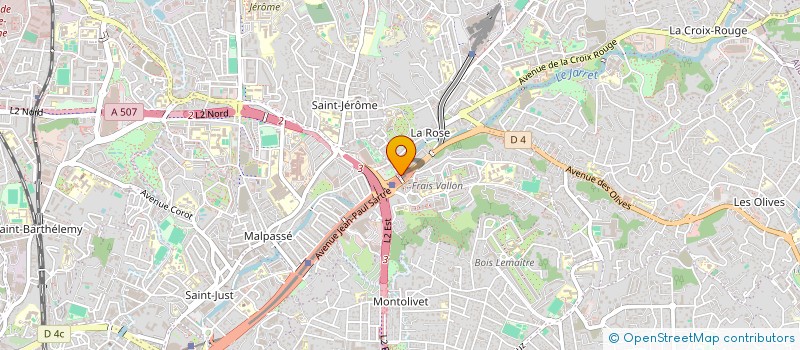 localisation de l'entreprise MADAME LAETITIA BISSOUDRE  MARSEILLE