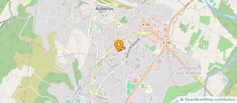 localisation de l'entreprise MADAME LAETITIA BLACHE  AUBENAS