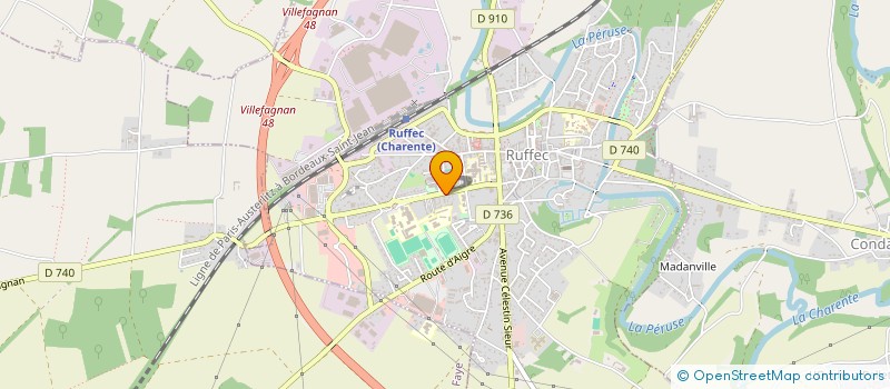 localisation de l'entreprise MADAME LAETITIA BLADANET à RUFFEC