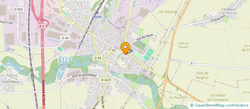 localisation de l'entreprise MADAME LAETITIA BLAUD  ROYE