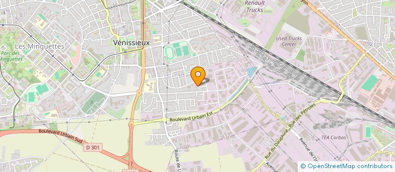 localisation de l'entreprise MADAME LAETITIA BOCQUET  VENISSIEUX