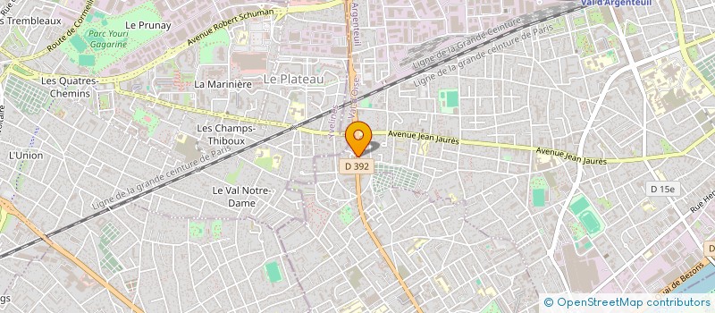 localisation de l'entreprise MADAME LAETITIA BODIN  ARGENTEUIL