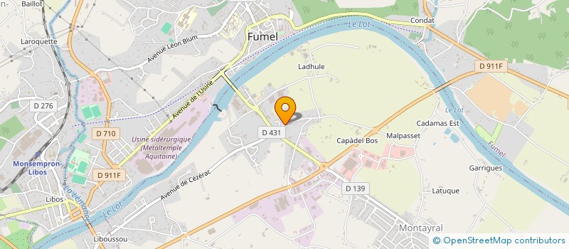 localisation de l'entreprise MADAME LAETITIA BOMPAYS  MONTAYRAL