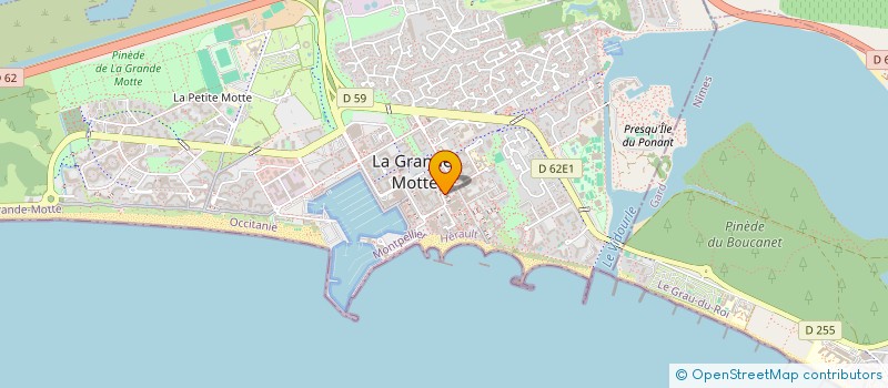 localisation de l'entreprise MADAME LAETITIA BONACCORSI à LA GRANDE-MOTTE