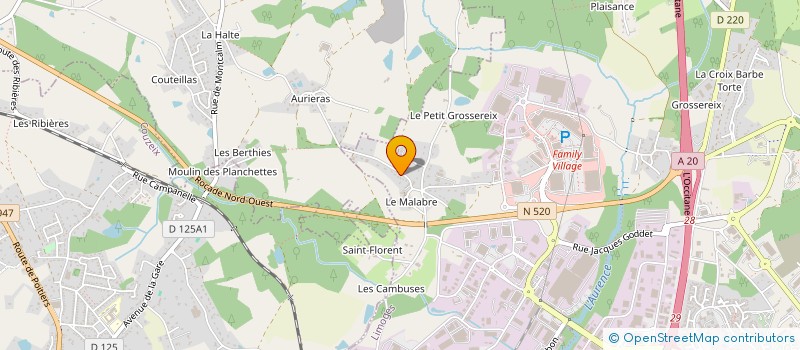 localisation de l'entreprise MADAME LAETITIA BONNAUD à LIMOGES