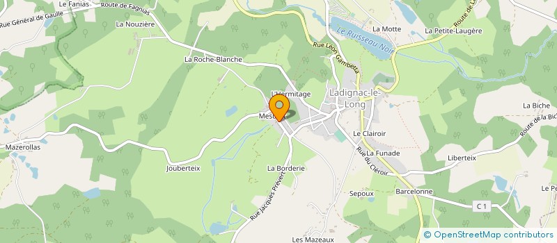localisation de l'entreprise MADAME LAETITIA BONNEAUD à SAINT-YRIEIX-LA-PERCHE