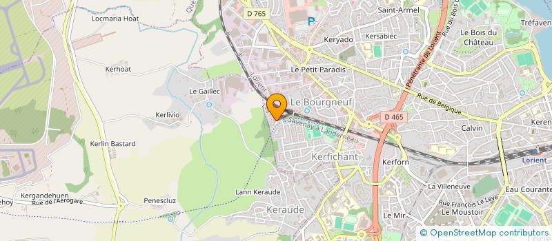 localisation de l'entreprise MADAME LAETITIA BONNEMAINS  LORIENT