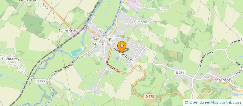 localisation de l'entreprise MADAME LAETITIA BOSSARD  SAINT-LEGER-SUR-DHEUNE