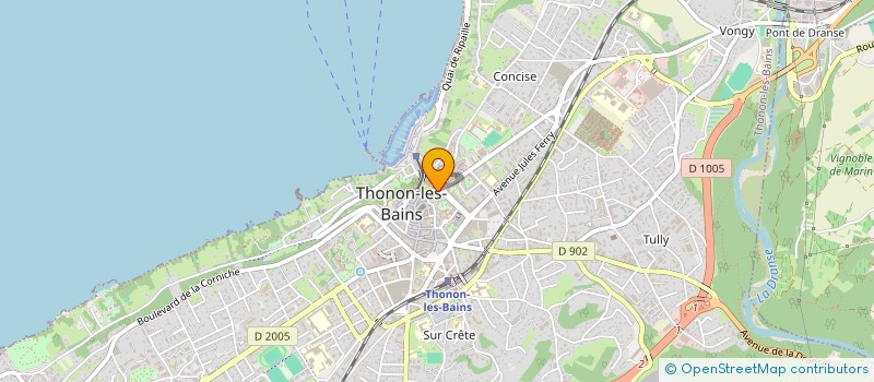 localisation de l'entreprise MADAME LAETITIA BOSSU à THONON-LES-BAINS