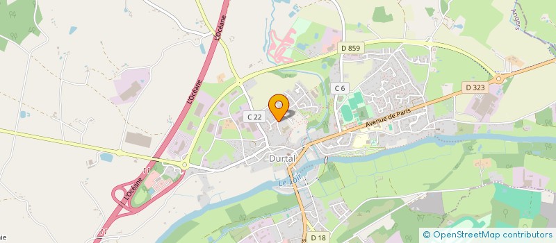 localisation de l'entreprise MADAME LAETITIA BOUCHERIE  DURTAL