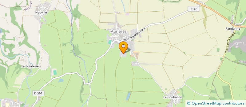 localisation de l'entreprise MADAME LAETITIA BOUCHET  AURIERES