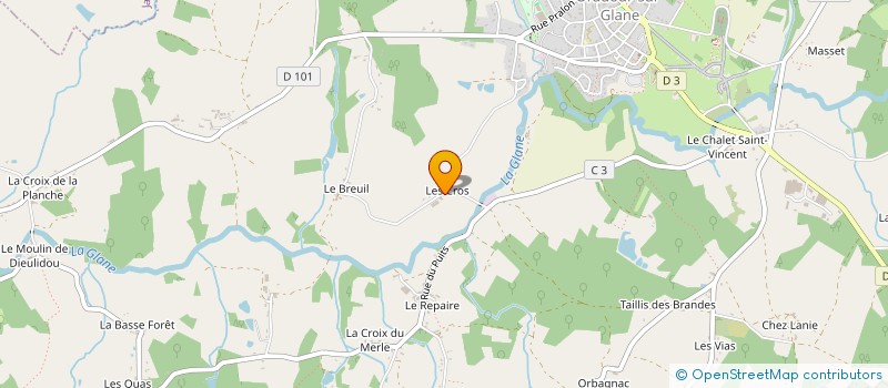 localisation de l'entreprise MADAME LAETITIA BOUILLET à ORADOUR-SUR-GLANE