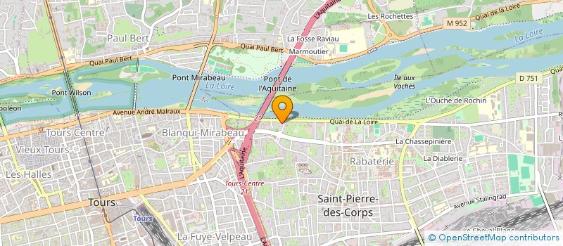 localisation de l'entreprise MADAME LAETITIA BOULAND  SAINT-PIERRE-DES-CORPS