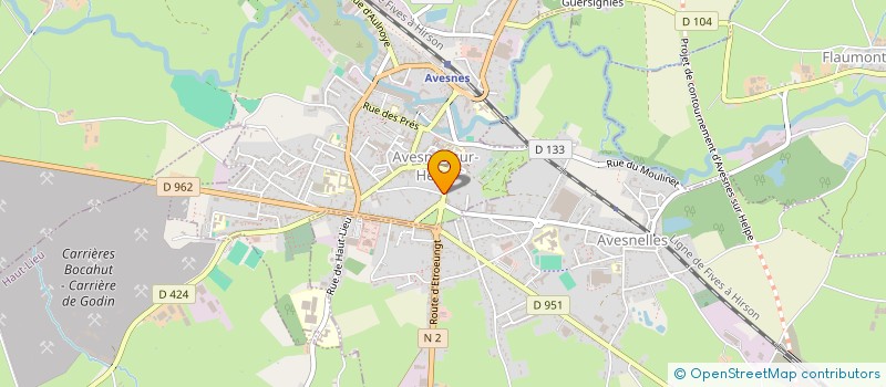 localisation de l'entreprise MADAME LAETITIA BOULINGUEZ à AVESNES-SUR-HELPE