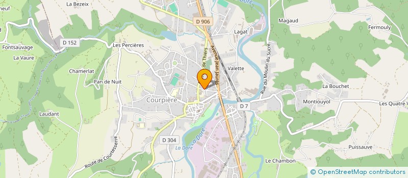 localisation de l'entreprise MADAME LAETITIA BOURDIER à COURPIERE