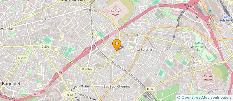 localisation de l'entreprise MADAME LAETITIA BOUREL à MONTREUIL